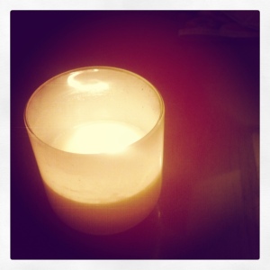 I lit this candle thinking of all those I love and care about.  Here's to a good 2013.